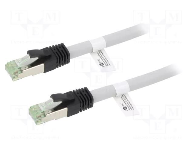 Patch cord; RJ45 plug,both sides; S/FTP; Cat 8; stranded; Cu; LSZH Goobay GOOBAY-55137