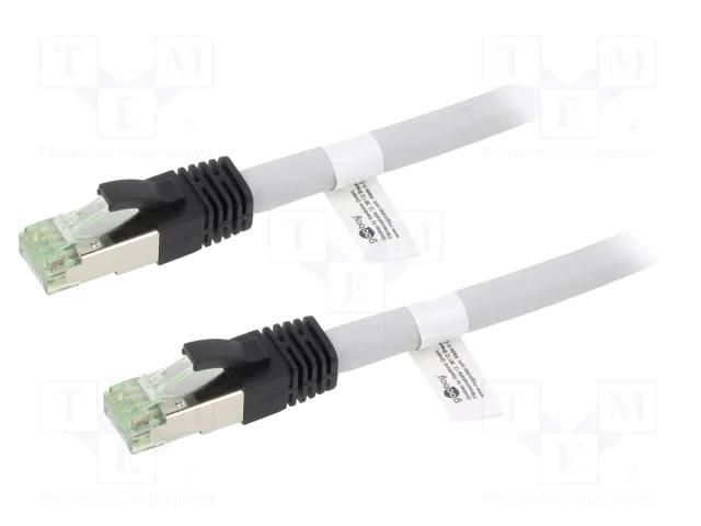 Patch cord; RJ45 plug,both sides; S/FTP; Cat 8; stranded; Cu; LSZH Goobay GOOBAY-55138