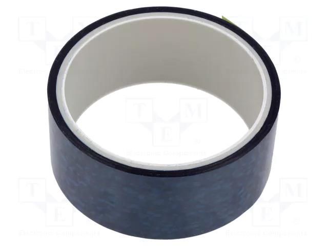 Packing tapes; ESD; L: 16.5m; W: 38mm; Thk: 50um; reel; polyester PPI PPI-RD512D-38-16.5