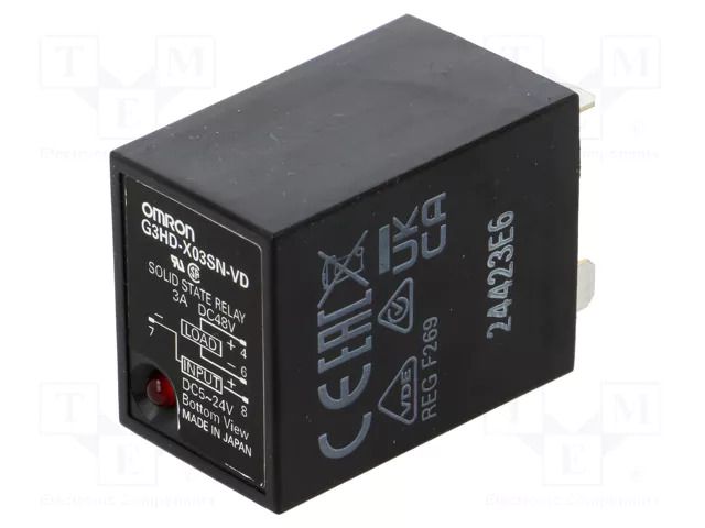 Relay: solid state; Ucntrl: 5÷24VDC; 3A; 4÷48VDC; G3HD OMRON G3HDX03SNVDDC524