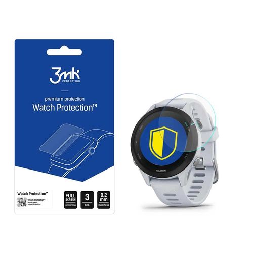 3mk Watch Protection™ v. FlexibleGlass Lite hybrid glass on Garmin Forerunner 255s Music, 3mk Protection 5903108483018 5903108483018