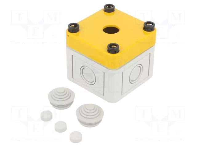 Enclosure: for remote controller; 22mm; IP66; X: 65mm; Y: 65mm EAO 61-9480.5