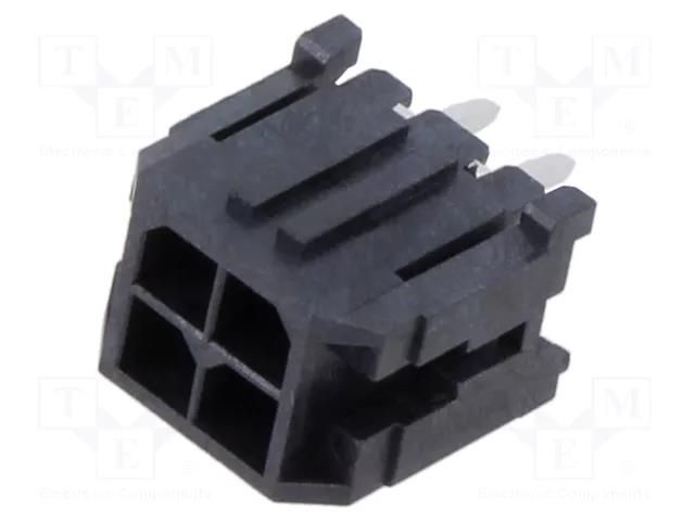 Connector: wire-board; Micro-Fit 3.0; socket; male; 3mm; PIN: 4; 2x2 MOLEX MX-43045-0414