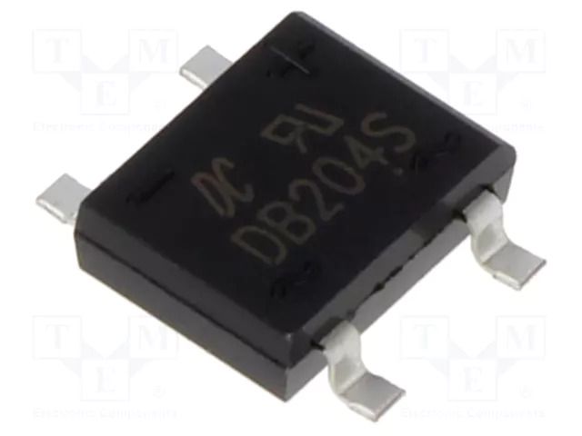 Bridge rectifier: single-phase; Urmax: 400V; If: 2A; Ifsm: 60A; SMT DC COMPONENTS DB204S-DC