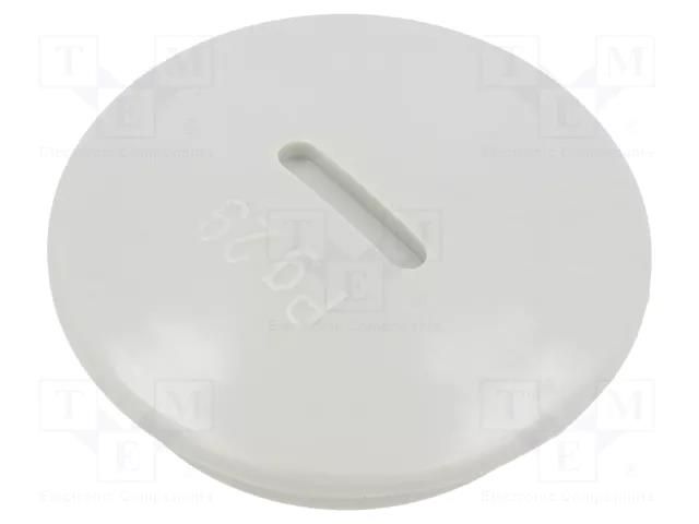 Stopper; PG29; polystyrene; light grey; 8mm OBO BETTERMANN OBO-2033291