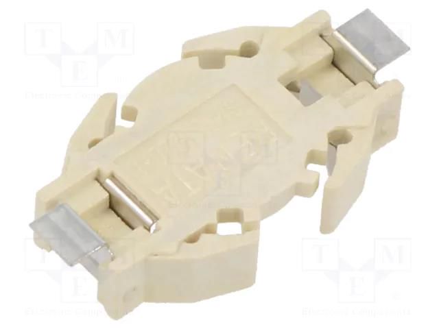 Socket; BR1220,CR1220; Batt.no: 1; horizontal,SMD RENATA SMTU1220-LF