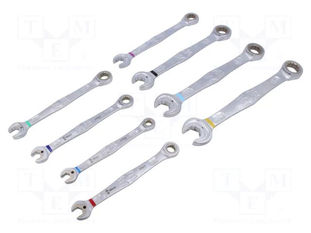 Wrench-set; inch,combination spanner,with ratchet; Joker 6000 WERA WERA.05020016001