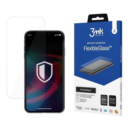 Tempered glass for iPhone 14 Pro Max / 14 Plus hybrid flexi 7H from the 3mk FlexibleGlass series, 3mk Protection 5903108486330 5903108486330