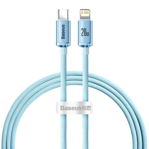 Baseus CAJY001303 Lightning - USB-C PD cable 20W 480Mb/s 1.2m - blue, Baseus 6932172614461 6932172614461