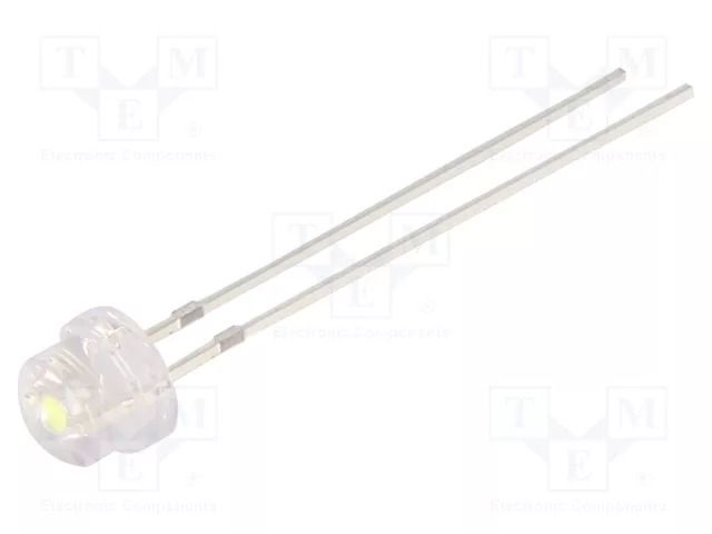 LED; cyan; 4.8mm; 100°; Front: convex; 2.9÷3.4VDC; No.of term: 2 OPTOSUPPLY OSC34L56A1A