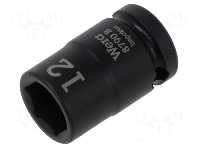 Socket; 6-angles,socket spanner,impact; HEX 12mm; 3/8"; IMPAKTOR WERA WERA.05005503001