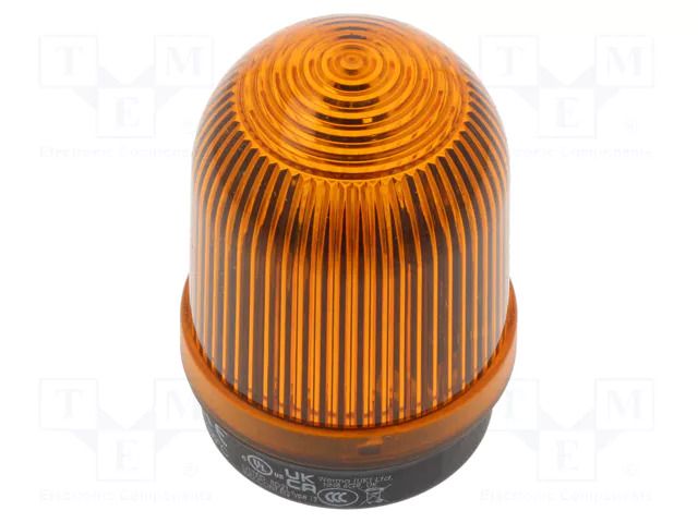 Signaller: lighting; continuous light; orange; 12÷230VDC; IP65 WERMA WER-21030000