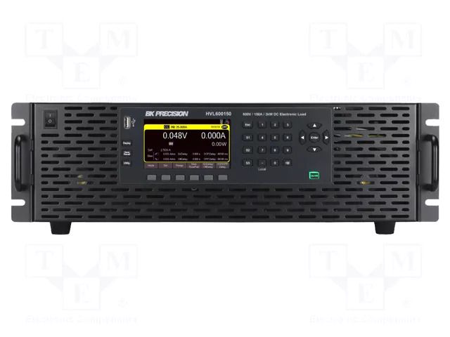 Electronic load; 0÷600V; 0÷150A; 3kW; 133x428.4x665mm; 100÷240VAC B&K PRECISION HVL600150