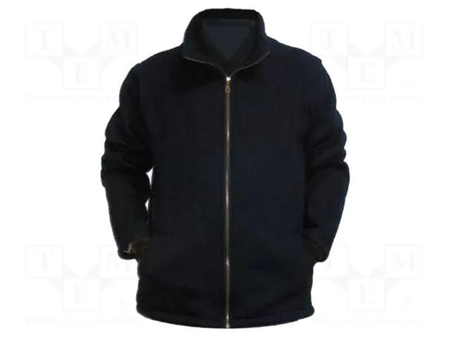 Fleece; ESD; L; polyester,carbon fiber; blue (dark); 1÷100MΩ STATICTEC PRT-STC1904