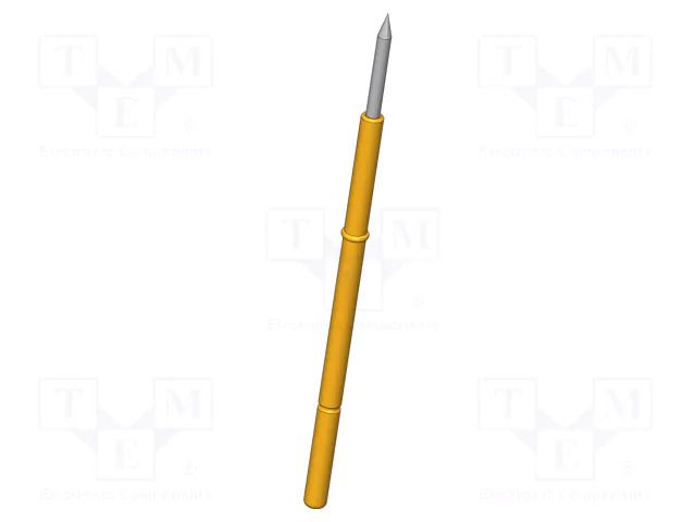 Test needle; Spring compression: 4mm; 8mm; 5A; steel; Ø: 1mm; 0.6N INGUN GKS-112-0024