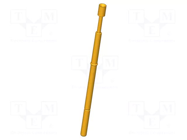 Test needle; Spring compression: 4mm; 5.3mm; 5A; CuBe; gold-plated INGUN GKS-112-0644
