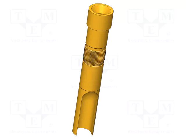 Connector; brass; gold-plated; KT-120; soldered; L: 20mm INGUN KT-120L3E02-30