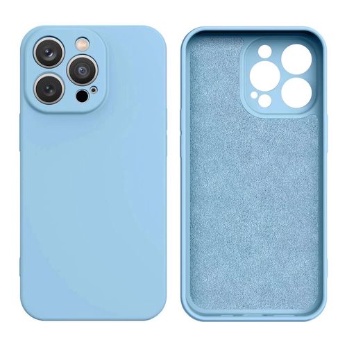 Silicone case iPhone 14 Plus silicone cover light blue, Hurtel 5907769347320 5907769347320