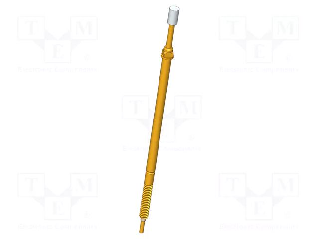 Test needle; 5mm; 3A; plastic; gold-plated; Ø: 1.8mm; flat; SKS-215 INGUN SKS-215-0023
