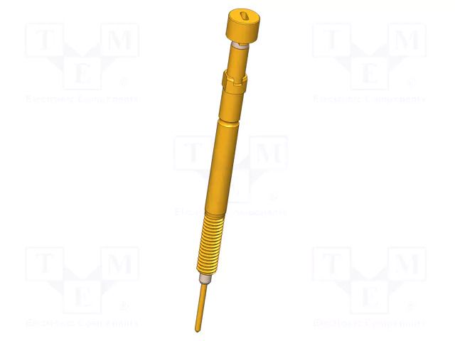 Test needle; 4.5mm; 3A; plastic; gold-plated; Ø: 4mm; flat; SKS-465 INGUN SKS-465-0216
