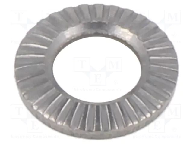 Washer; internally serrated; M4; D=8mm; h=1.2mm; BN 21205 BOSSARD B4/BN21205