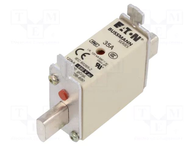 Fuse: fuse; 35A; 690VAC; gG,gL; industrial; NH000 BUSSMANN 35NHG000B-690