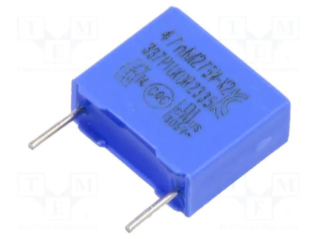 Capacitor: polypropylene; X2; 47nF; THT; ±20%; 10mm; -40÷105°C; 275V PILKOR PCX2337D60473