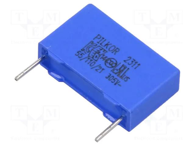 Capacitor: polypropylene; X2; 100nF; THT; ±10%; 15mm; -55÷105°C PILKOR PCX2339F61104