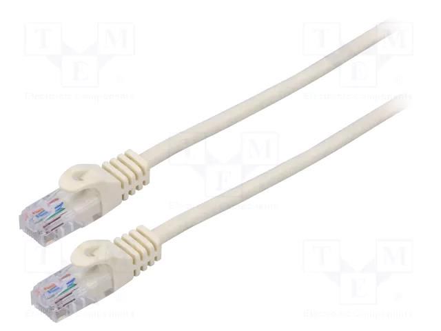 Patch cord; RJ45 plug,both sides; U/UTP; 6; stranded; CCA; PVC LANBERG PCU6-10CC-0200-W