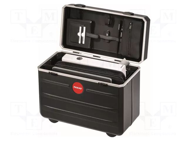 Case; tool case; with wheels; black; Body dim: 455x270x380mm PARAT PAR-208.363.151