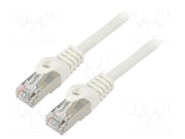 Patch cord; RJ45 plug,both sides; F/UTP; 6; stranded; CCA; PVC LANBERG PCF6-10CC-3000-W