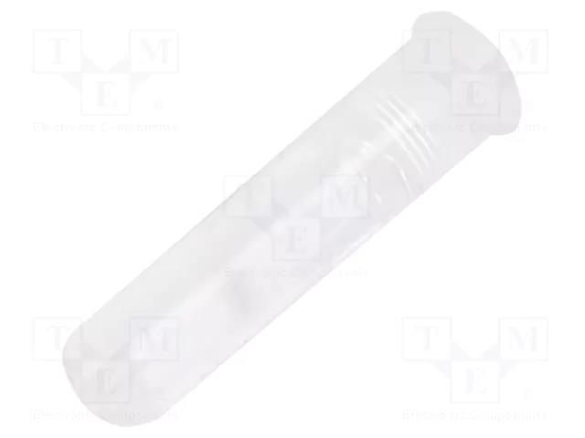 Fiber for LED; Ø3.6mm; L: 12.7mm; round; Front: convex; flexible BIVAR UHF3-0.500-N-67