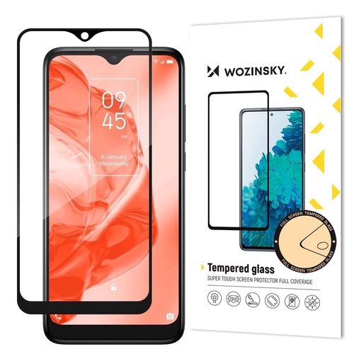 Wozinsky super durable Full Glue tempered glass full screen with Case Friendly TCL 205 black frame, Wozinsky 5907769309625 5907769309625