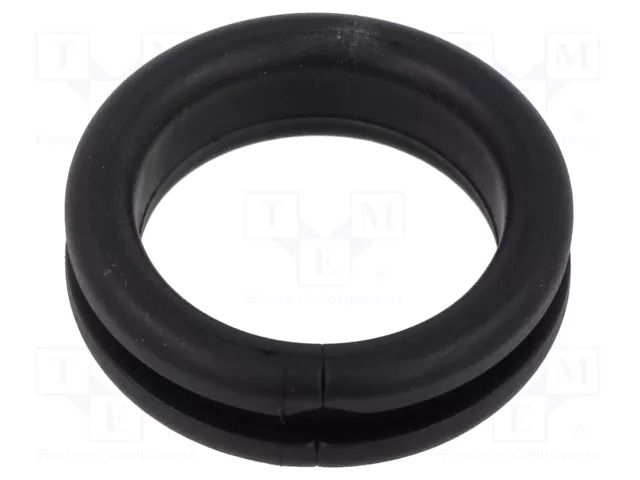 Grommet; Ømount.hole: 31mm; Øhole: 25mm; black; 0÷80°C; PVC ESSENTRA ESS-10118191
