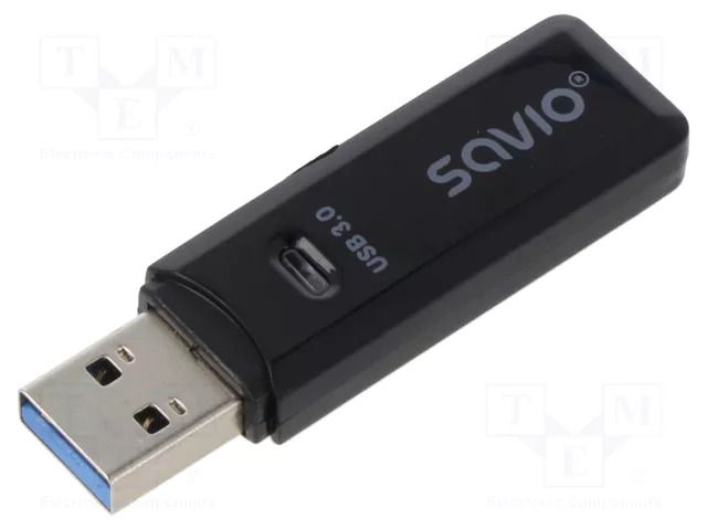 Card reader: memory; USB A plug; USB 3.0; PnP; 5Gbps SAVIO SAVAK-64