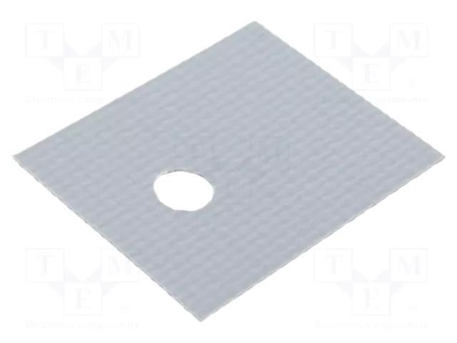 Heat transfer pad: silicone; TO220; Thk: 0.23mm; 900mW/mK; 5kV ALUTRONIC SI489