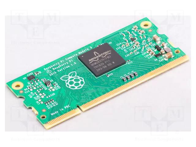 Kit: SOM; RPI CM3 1GB RAM 4GB EMMC; Frequency: 1.2GHz; Cortex A53 RASPBERRY PI SC0028