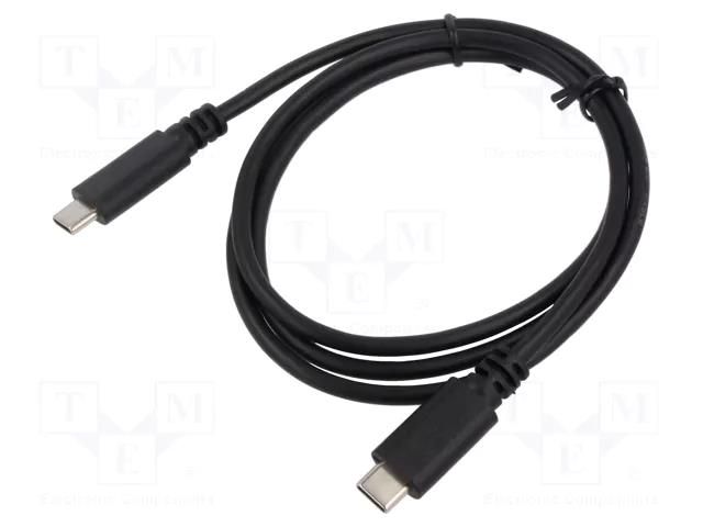 Cable; USB C plug x2; 1m; Interface: 480Mbps; Core: Cu; PVC ART ART-OEM-C7-1