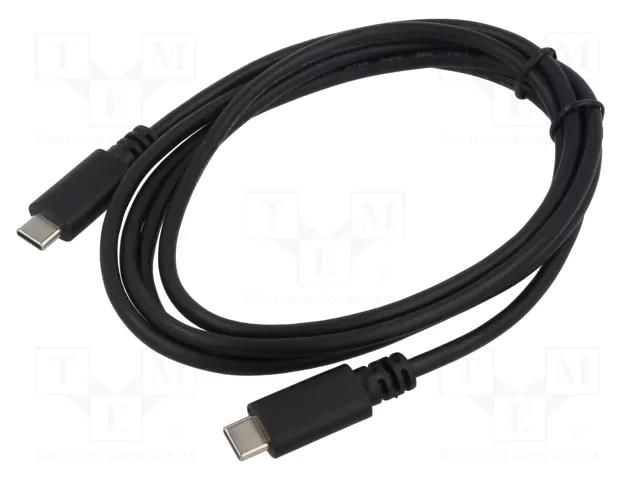 Cable; USB C plug x2; 1.5m; Interface: 480Mbps; Core: Cu; PVC ART ART-OEM-C7-1.5