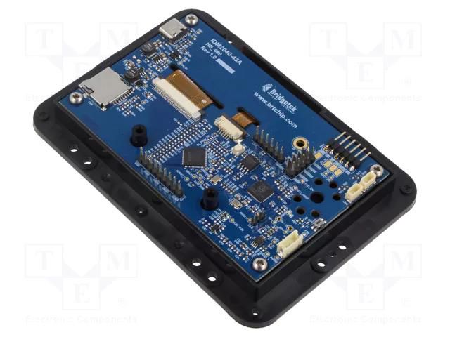 Display: TFT; 4.3"; 480x272; Window dimensions: 95.4x53.86mm BRIDGETEK IDM2040-43A