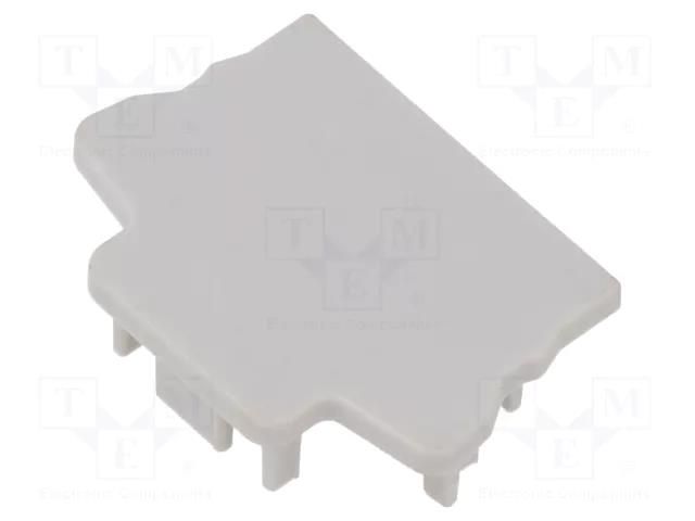 Cap for LED profiles; grey; FASKO KLUŚ K-C24465C02