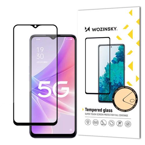 Wozinsky Super Durable Full Glue Tempered Glass Full Screen With Frame Case Friendly Realme Narzo 50 Black, Wozinsky 5907769309519 5907769309519