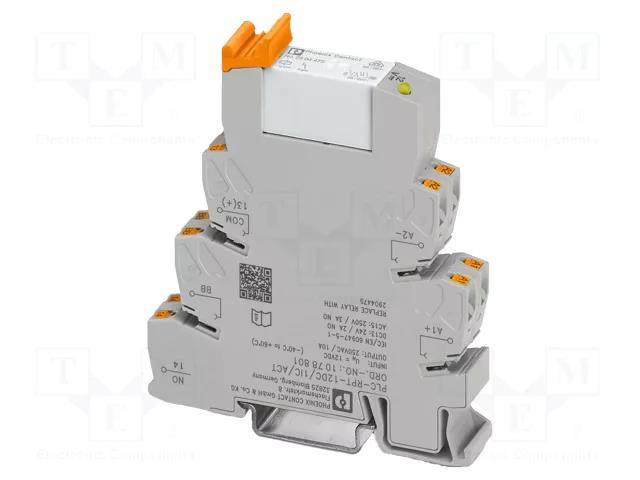 Relay: interface; DPDT; Ucoil: 12VDC; 6A; 6A/250VAC; 6A/30VDC; IP20 PHOENIX CONTACT PLC-RPT-12DC/21-21