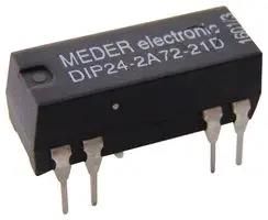 RELAY, REED, DPST-NO, 200V, 0.5A, THT DIP24-2A72-21D