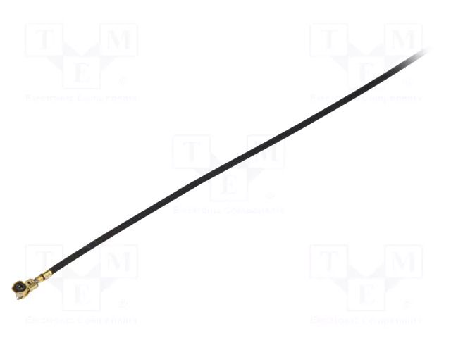 Cable; Colour: black; Len: 1m; Wire dia: 28.7mm; Type: angled HIROSE UFL2LPA068Y2TA1000