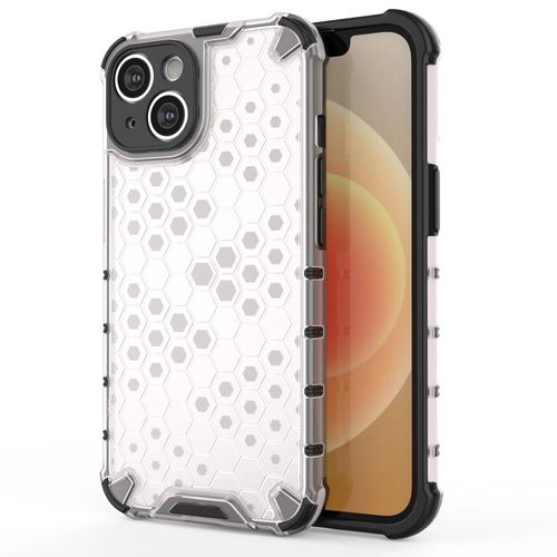 Honeycomb case for iPhone 14 Plus armored hybrid cover transparent, Hurtel 5907769348938 5907769348938