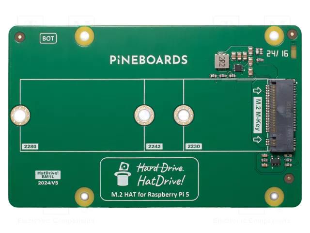 Expansion board; PCIe; adapter; Raspberry Pi 5; 90x56mm; 3A PINEBOARDS BM1L