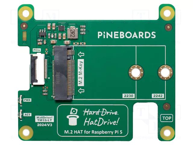 Expansion board; PCIe; adapter; 65x56.5mm; M.2 2230/2242 (M Key) PINEBOARDS TM1S-LT