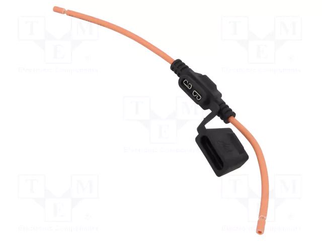 Fuse holder; 19mm; 30A; on cable; Leads: leads x2; UL94V-0; IP67 LITTELFUSE FHAC0002LXN