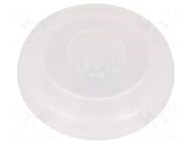 Cover; IP68; transparent; Ø20.2x6mm; GQ16H,LAS2GQH,ONPOW6116H ONPOW M12-16H